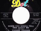 NORTHERN SOUL 45RPM - YVONNE VAUGHN on DOT RECORS