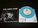 THE FIRST STEP 7” light blue /5 sXe punk ssd dys minor threat gorilla biscuits