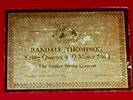 CONCERT HALL LIMITED EDITION C-3 Randall Thompson String Quartet Guilet SQ RARE