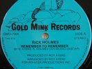 RICK HOLMES Remember MODERN SOUL ORIGINAL 12