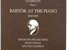 BARTOK AT THE PIANO  1920-1945 Vol.1 Hungaroton 8 LP
