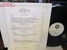 Queen - Live Killers SUPER RARE 1979 TEST PRESSING 2 LP & Track Sheet SPECIALTY