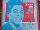 AUTOGRAPHED  HOWARD TATE Get It While You Can NEAR MINT STEREO LP soul gem