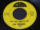 Dee Edwards   Why Can't There Be Love   GM   northern soul / funk 45 HEAR