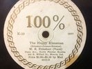 78rpm 100% label, Ku Klux Klan record, The Happy Klansman, W.R. Rhinehart