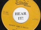Sonny Fisher ROCKABILLY 45 (Starday 207) Rockin' and a Rollin'/I Can't Lose