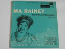 1953 MA RAINEY FIRST OF THE GREAT BLUES SINGERS Vol1 10 INCH VINYL LP RLP 1003