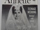ANNETTE FUNICELLO TEENAGE WEDDING 45 RECORD PICTURE SLEEVE VISTA F-414 VGT 706