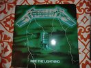 METALLICA Ride The Lightning LP RARE GREEN COVER MISPRINT BERNETT 400 COPIES