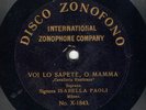 2P.  Isabella Paoli - Cavalleria Rusticana-Vio lo sapete - Disco Zonofono X1843
