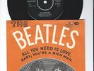 the beatles all you need is love norway 45 r5620 parlophone rare black label