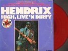 JIMI HENDRIX  High, Live 'N Dirty 1978 US lp RED vinyl