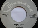 R&B MOD 45 Fabulous Dick Hyman What'd I Say on Command Lowrey Organ Jazz