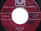 Jazz 45 Pony Poindexter 4-11-44 b/w Happy Strut on Prestige MOD R&B 