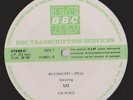 U2 BBC TRANSCRIPTION IN CONCERT 295 CUE SHEETS