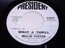 Millie Foster: What A Thrill / Did I Think About You 45 - Northern Soul - HEAR