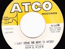 70's SOUL 45 RPM - BEN E. KING on ATCO RECORDS
