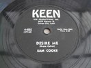 SAM COOKE DESIRE ME / FOR SENTIMENTAL REASONS RARE 78 RPM RECORD