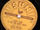 ELVIS PRESLEY 78 SUN 210 GOOD ROCKIN' TONIGHT/I DON'T CARE IF THE SUN original