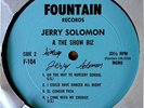 JERRY SOLOMON - AT THE SHOW BIZ - FOUNTAIN LP- SIGNED, 5 INSERTS -PRIVATE  PRESS