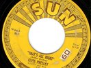 That's All Right Elvis Presley Sun 209 original 45 record Blue Moon Kentucky