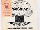 HARD ROCK METAL 45 + PICTURE SLEEVE w/ CARD--WARHEAD-HEAR--1983 S. C. EXPLOSIVE