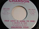 Northern Soul 45 Unlimited Four Somebody Help Please/True Love.. Chanson CH-1181