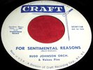 BUDD JOHNSON & VOICES FIVE For Sentimental Reasons 45 Rare Doo Wop Craft Listen