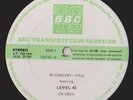 LEVEL 42 BBC TRANSCRIPTION IN CONCERT 319 MINT