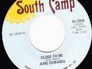 NORTHERN SOUL 45 RPM - JUNE EDWARDS on SOUTH CAMP RECORDS