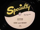 DON and DEWEY / JUSTINE / ROCK --78rpm