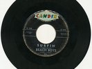 THE BEACH BOYS - SURFIN/LUAU 45 RPM SINGLE - CANDIX RECORDS 301 - RARE