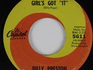 Northern Soul 45 BILLY PRESTON The Girl's Got It CAPITOL HEAR