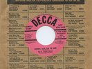 Rare Country 45- Rex Prophet- Goodbye Katie Bar The Door- Decca- Promo- HEAR- M-