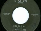 ELMORE JAMES Cry For Me BLUES ROCKER 45 on S&M 101
