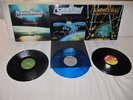 AGENT STEEL Mad Locust Rising Unstoppable Force Skeptics Apocalypse LP blue wax