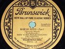 Willem Mengelberg New York Philharmonic-Tchaikovsky Marche Slave Brunswick 78