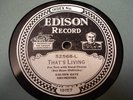 EDISON 52568 CALIFORNIA RAMBLERS GOLDEN GATE ORCH That's Living/An Eyeful Of You