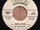 The Parliaments early soul doo-wop 45   Party Boys / Poor Willie