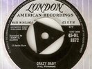 THE ROCKIN R'S - CRAZY BABY / THE BEAT  - LONDON  RARE  45