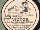 Victor 24261 rare  BETTY BOOP PICTURE LABEL 1933 Mae Questel MAX FLEISCHER E+