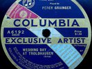 PERCY GRAINGER    Grainger Grieg Liszt    2 records COLUMBIA BANNER 1921