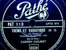 CARMEN GUILBERT  French pianist   Faurè + Debussy   2 PATHE NEEDLE CUT  1938
