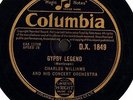 78 RPM CHARLES WILLIAMS mantovani gypsy legendgalavant DX 1849 columbia 12