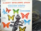 ALBERT SPALDING [PLAYS KREUTZER SONATA - CHACONNE] ALLEGRO 1675 MISPRINT BACK