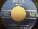 Sir Jablonski and The Unknowns CALYPSO DOO WOP 45 A Merry Christmas on M&L  HEAR