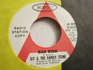 SLY & THE FAMILY STONE BAD RISK / UNDERDOG DJ PROMO EARLY FUNK SOUL