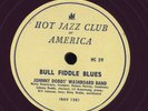 78 RPM RARE OLD JAZZ PURPLE WAX JOHNNY DODD'S WASHBOARD BAND HJCA-59 MUST C/ EE-
