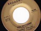 NORTHERN SOUL 45 RPM - SANDRA PHILLIPS on BROADWAY RECORDS