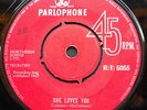 BEATLES She Loves You RARE 1963 IRISH PARLOPHONE RED LABEL (R(I) 5055) IRELAND